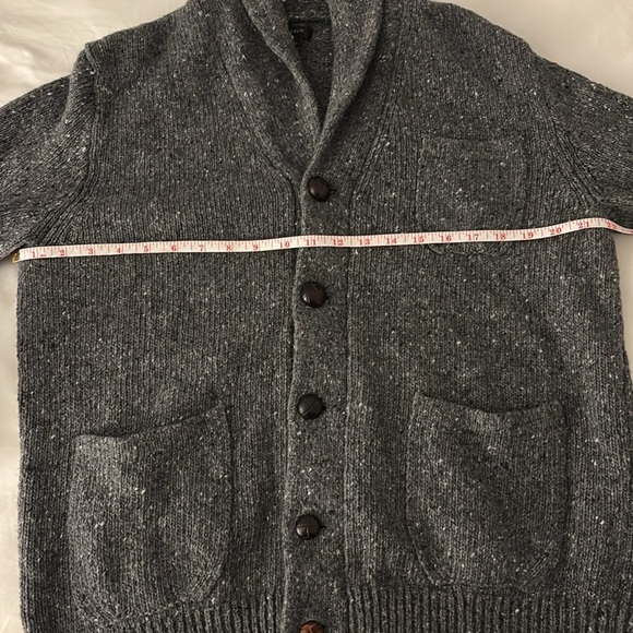 J. Crew Gray Shawl Collar Cardigan Sweater - Picture 5 of 6